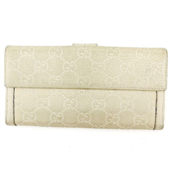 Gucci ssima Wallet beige leather - Picture 1 of 6